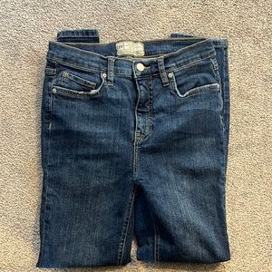 Free people jeans dark wash